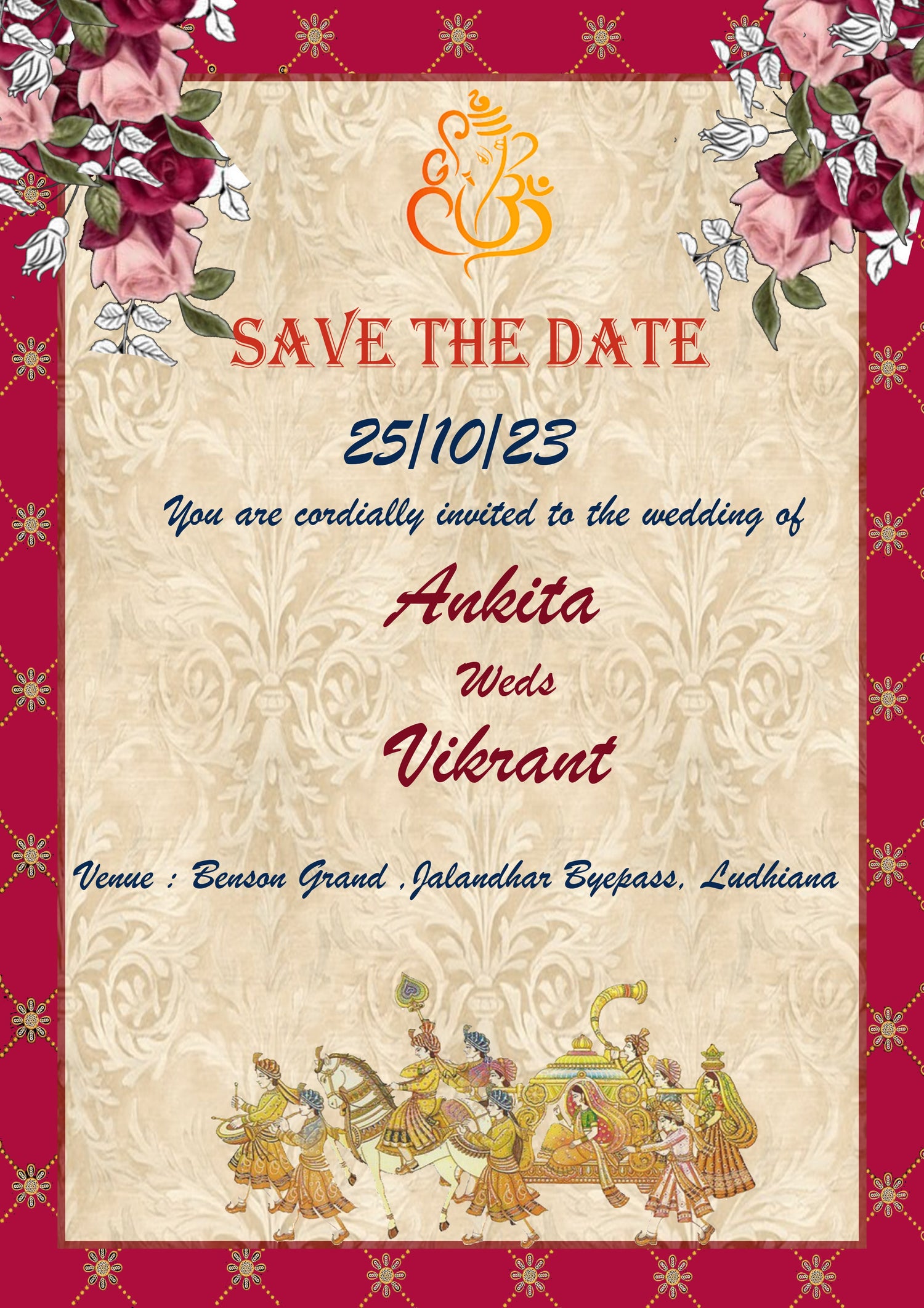 E-invitation card